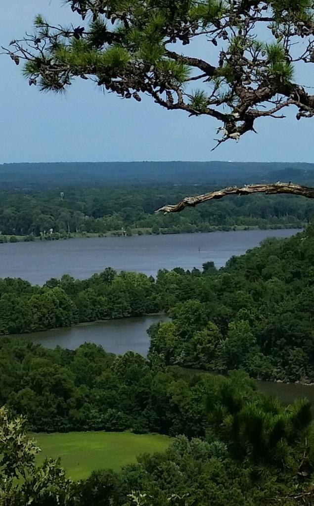 Arkansas River before the 2019 flood. Rivers flood the land but worry floods our minds